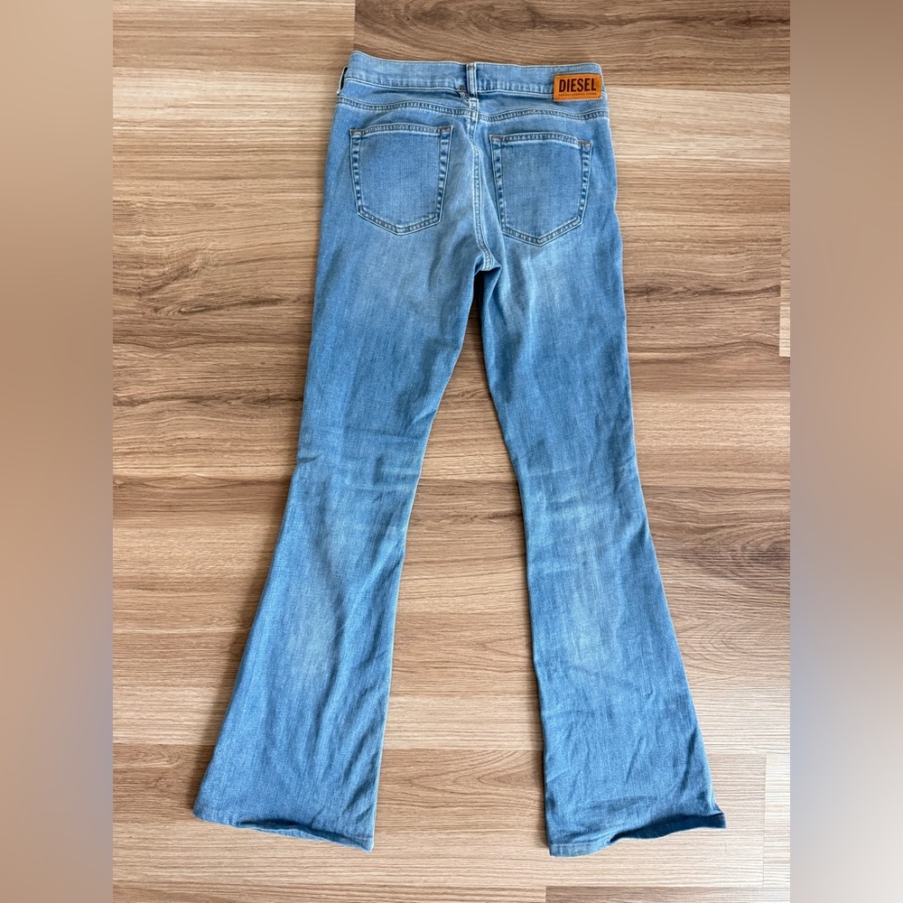 DIESEL D-EBBEY BLUE BOOTCUT LOW WAIST JEANS WOMENS SIZE 25 - Picture 8 of 12
